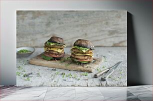 Πίνακας, Gourmet Veggie Burgers Gourmet χορτοφαγικά μπιφτέκια