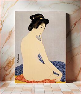 Πίνακας, Goyo Hashiguchi's Woman after bath (the model Tomi after bath) (1920), Japanese traditional illustration