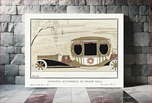 Πίνακας, Grand gala automobile coach (1914) by Charles Martin, published in Gazette de Bon Ton
