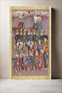 Πίνακας, Grand Vizier Davud Pasha in a Procession of Janissaries and Guards (Left-hand side of a Double Page Composition)