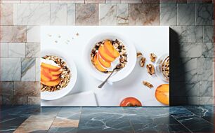Πίνακας, Granola Breakfast with Fresh Fruit Πρωινό Granola με φρέσκα φρούτα