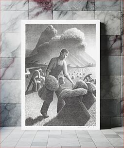 Πίνακας, Grant Wood's Approaching Storm (1940)
