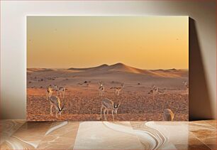 Πίνακας, Grazing Antelopes in the Desert Βόσκουν Αντιλόπες στην Έρημο