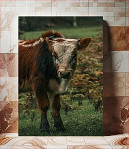 Πίνακας, Grazing Cow in Nature Αγελάδα που βόσκει στη φύση