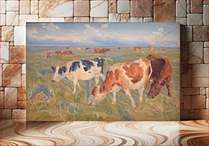 Πίνακας, Grazing cows.Saltholm by Theodor Philipsen
