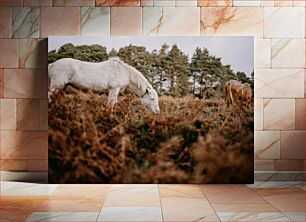 Πίνακας, Grazing Horses in a Meadow Βόσκουν Άλογα σε Λιβάδι