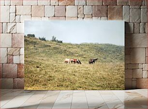 Πίνακας, Grazing Horses in the Meadow Βόσκουν Άλογα στο Λιβάδι