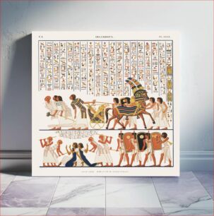 Πίνακας, Great speos: Continuation and end of the second [fourth] painting from Monuments de l'Égypte et de la Nubie (1835–1845) by Jean