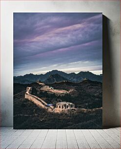 Πίνακας, Great Wall at Dusk Σινικό Τείχος στο σούρουπο