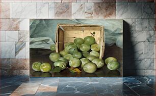 Πίνακας, Green Plums (ca. 1885) by Joseph Decker