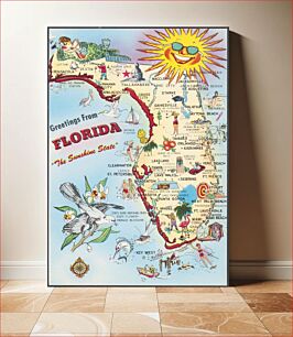 Πίνακας, Greetings from Florida, "the Sunshine State"