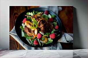 Πίνακας, Grilled Lamb with Salad Αρνί ψητό με σαλάτα