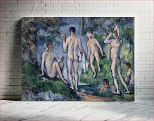 Πίνακας, Group of Bathers (Groupe de baigneurs) by Paul Cézanne