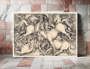 Πίνακας, Group of Seven Horses by Hans Baldung (called Hans Baldung Grien)