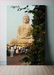 Πίνακας, Group Photo at Large Buddha Statue Ομαδική φωτογραφία στο μεγάλο άγαλμα του Βούδα