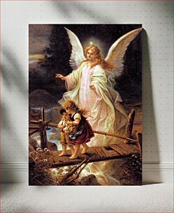 Πίνακας, Guardian Angel, German postcard 1900