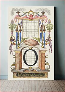 Πίνακας, Guide for Constructing the Letter O from Mira Calligraphiae Monumenta or The Model Book of Calligraphy (1561–1596) by Georg Bocskay and Joris Hoefnagel