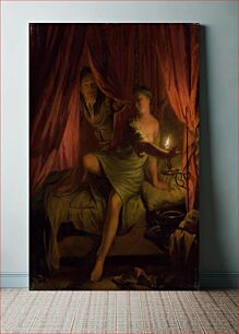 Πίνακας, Gyges in the bedroom of king candaules' wife by Nicolaas Verkolje