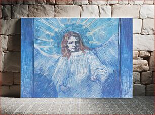Πίνακας, Half-figure of an Angel (after Rembrandt) by Vincent van Gogh