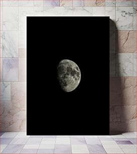 Πίνακας, Half Moon in the Night Sky Μισό φεγγάρι στον νυχτερινό ουρανό
