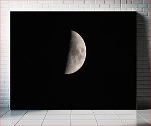 Πίνακας, Half Moon in the Night Sky Μισό φεγγάρι στον νυχτερινό ουρανό