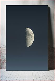 Πίνακας, Half Moon in the Night Sky Μισό φεγγάρι στον νυχτερινό ουρανό