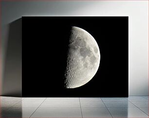 Πίνακας, Half Moon in the Night Sky Μισό φεγγάρι στον νυχτερινό ουρανό