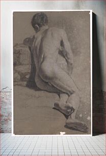 Πίνακας, Half-reclining male nude, Ján Pálka