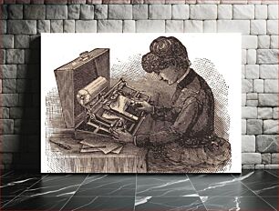 Πίνακας, Hall 1891 typewriter ad