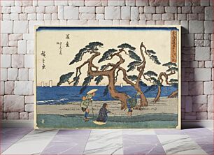Πίνακας, Hamamatsu: the Murmuring Pines by Utagawa Hiroshige