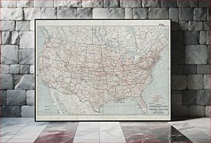 Πίνακας, Hammond's comprehensive map of the United States with portions of Canada and Mexico
