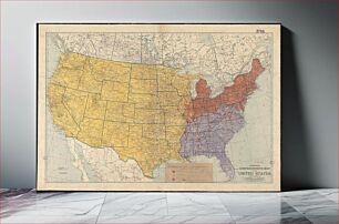Πίνακας, Hammond's comprehensive map of the United States with portions of Canada and Mexico