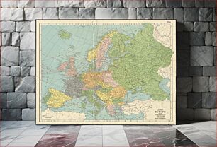 Πίνακας, Hammond's enlarged map of Europe of to-day showing boundaries of the new states as determined by the peace conference