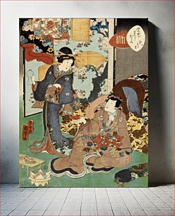 Πίνακας, Hanachirusato by Utagawa Kunisada II