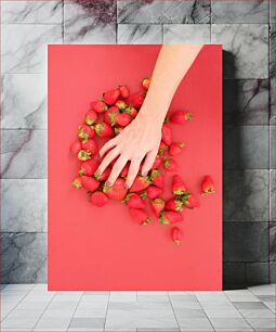 Πίνακας, Hand and Strawberries Χέρι και φράουλες
