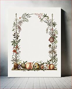 Πίνακας, Hand drawn botanical frame