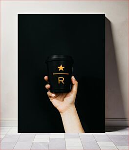 Πίνακας, Hand Holding a Coffee Cup Χέρι που κρατά ένα φλιτζάνι καφέ