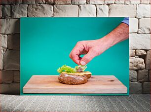 Πίνακας, Hand Preparing Sandwich Σάντουιτς προετοιμασίας με το χέρι