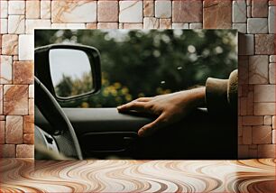Πίνακας, Hand Resting on Car Door Χέρι που στηρίζεται στην πόρτα του αυτοκινήτου