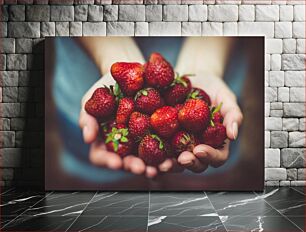 Πίνακας, Handful of Strawberries χούφτα φράουλες