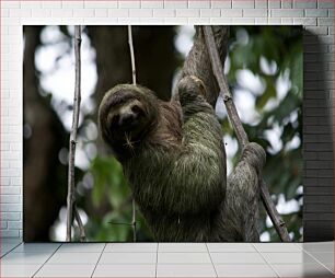 Πίνακας, Hanging Sloth in a Forest Κρεμασμένη νωθρότητα σε ένα δάσος