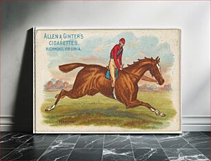 Πίνακας, Hanover, from The World's Racers series (N32) for Allen & Ginter Cigarettes
