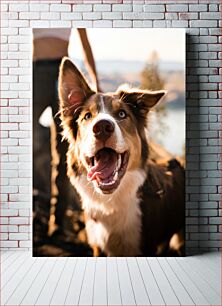 Πίνακας, Happy Dog on a Walk Happy Dog σε μια βόλτα