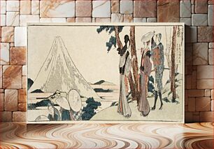 Πίνακας, Hara. 3 ri and 6 chō to Yoshiwara by Katsushika Hokusai