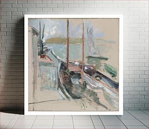 Πίνακας, Harbor Scene by John Henry Twachtman