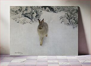 Πίνακας, Hare in Winter (1905) by Bruno Liljefors
