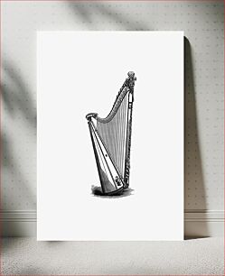 Πίνακας, Harp from The Literary Remains Of The Rev. Thomas Price published by Llandovery (1854)