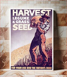 Πίνακας, Harvest Legume & Grass Seed (1941-1945) chromolithograph