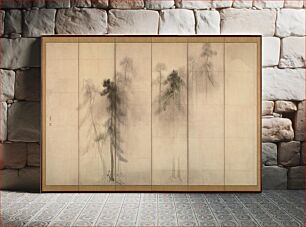 Πίνακας, Hasegawa Tohaku - Pine Trees (Shōrin-zu byōbu) - left hand screen