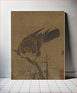 Πίνακας, Hawk on a leafless branch